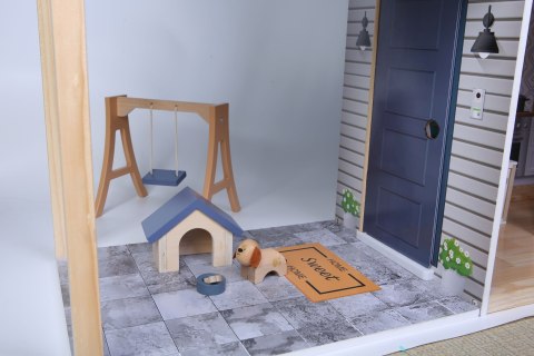 Domek dla lalek duży drewniany 138 cm Rezydencja Maya 28 el. ECOTOYS
