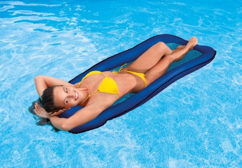 Materac plażowy z siateczką do pływania chłodzący niebieski INTEX 58836 BLUE