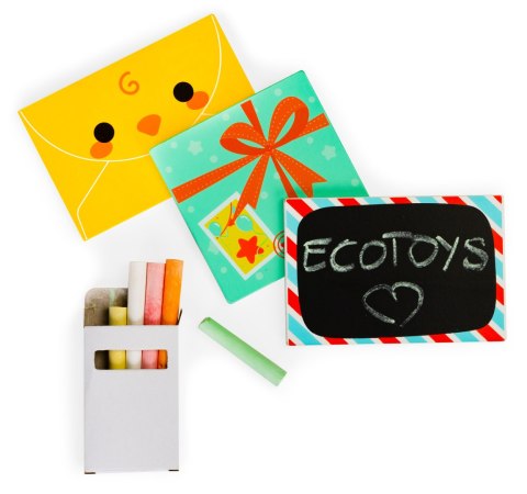 Skrzynka na listy zabawka dla dzieci tablica kreda ECOTOYS