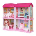 Domek dla lalek Villa + mebelki lalka LED