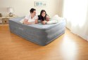 Materac łóżko do spania dwuosobowy z pompką automatyczną - 203x152 cm INTEX 64418