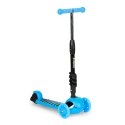 Hulajnoga trójkołowa balansowa led 3w1 świecące kółka - Niebieska ECOTOYS